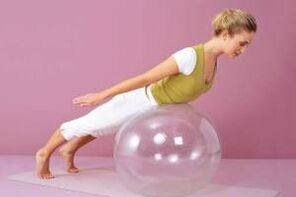 exercicios cunha pelota para adelgazar o abdome